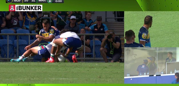 Contentious decision hands Warriors halftime lead