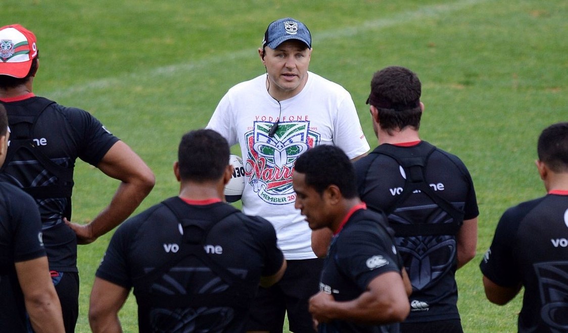 Warriors assistant coach Andrew McFadden. NRL Rugby League. Vodafone Warriors training session at Mt Smart Stadium, Auckland, New Zealand Friday 17 January 2014. Photo: Andrew Cornaga/www.photosport.co.nz