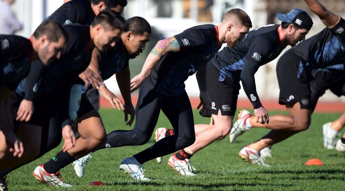 Sam Tomkins during a Vodafone Warriors training session. NRL Rugby League. Mt Smart Stadium, Auckland, New Zealand. Wednesday 16 July 2014. Photo: Andrew Cornaga/www.photosport.co.nz
