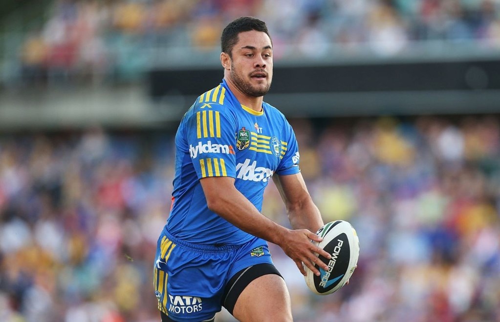 Jarryd Hayne of the Eels in action during the round 10 NRL match between the Parramatta Eels and the St George Illawarra Dragons at Pirtek Stadium on May 17, 2014 in Sydney, Australia. Photo: Mark Metcalfe/www.photosport.co.nz
