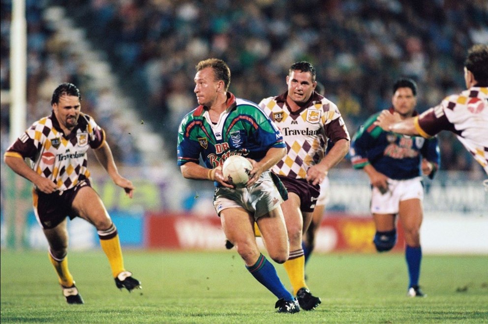 Dean Bell. Auckland Warriors v Brisbane Broncos 1995. Photo: www.photosport.co.nz
