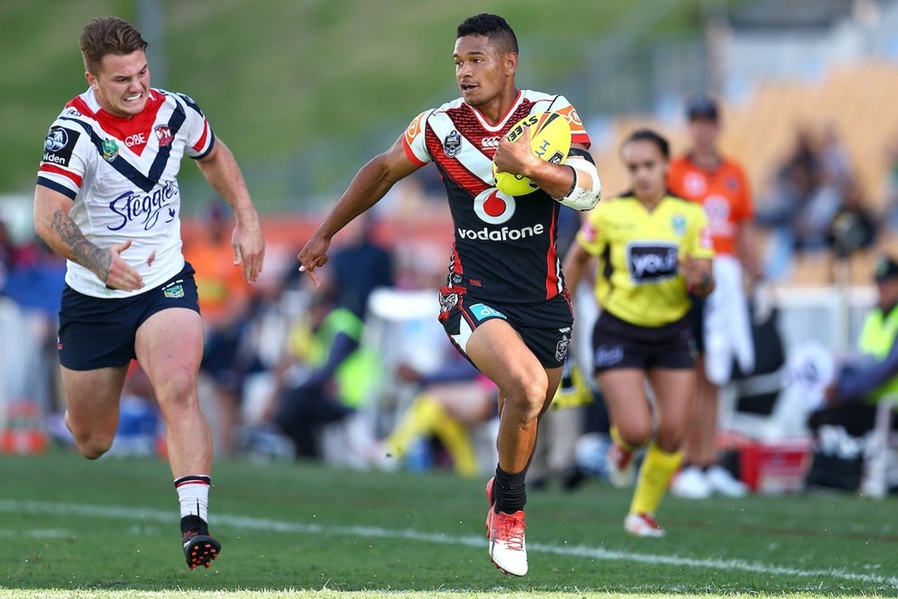 Lee Turner. Junior Warriors v Junior Roosters, Round 9 of the 2017 NYC Holden Cup Rugby League season at Mt Smart Stadium, Auckland, New Zealand. 30 April 2017. Copyright photo: Renee McKay / www.photosport.nz