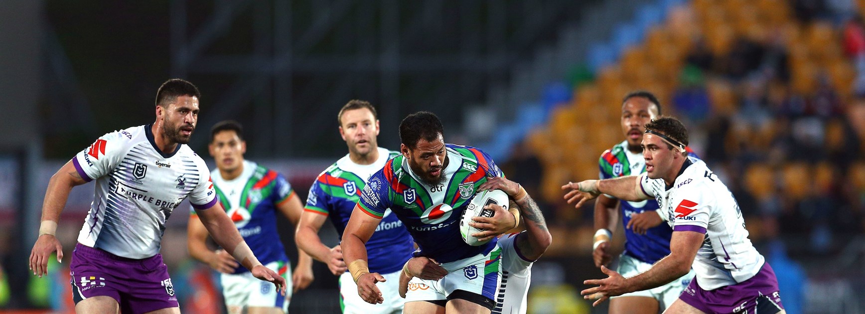 Hughes double sparks Storm to clinical win over Warriors