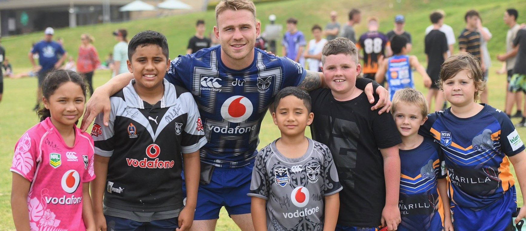 In pictures: Vodafone Warriors mix with kids in Kiama