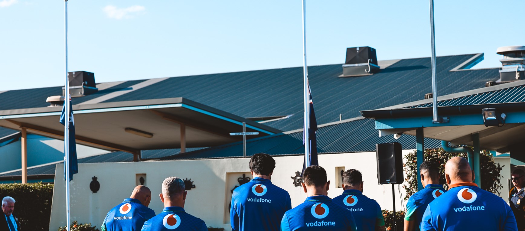 Vodafone Warriors visit local RSL for Anzac ceremony