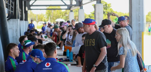 Vodafone Warriors meet and greet fans in Redcliffe