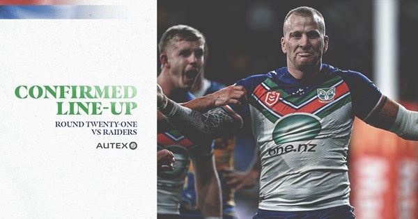 Rd 21 Confirmed Line-up: One New Zealand Warriors make prop swap | Warriors