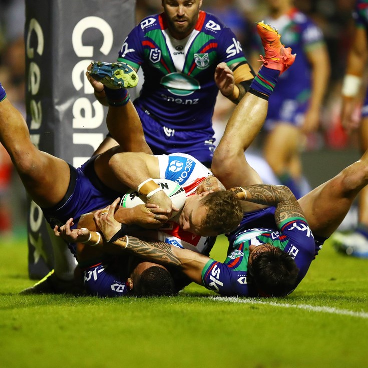 On replay #4: All-out goal-line scramble denies Liddle