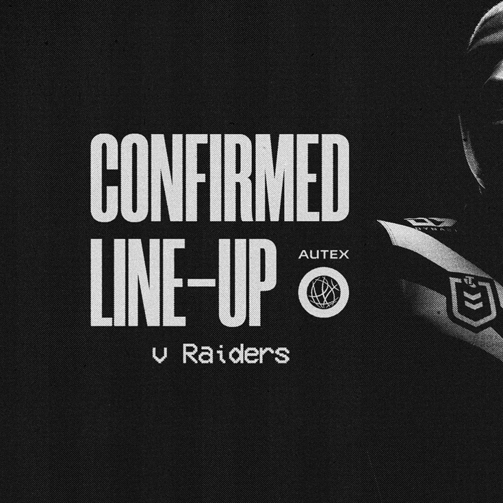 Confirmed Lineup: No late changes for side to face Raiders