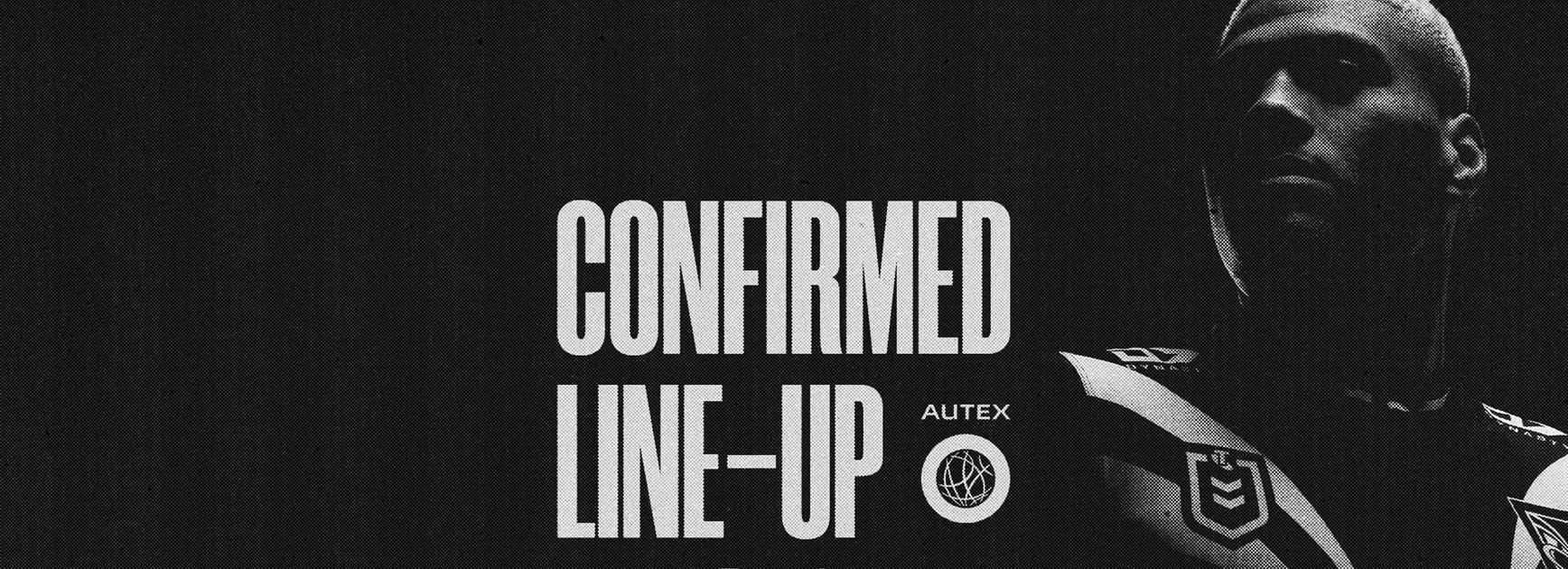 Confirmed Lineup: No late changes for side to face Raiders