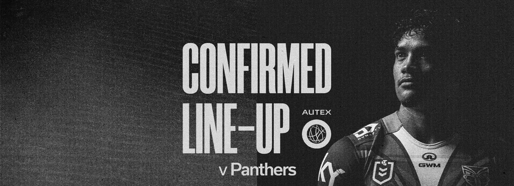 Confirmed Lineup: Starting as selected against Panthers