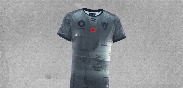 Warriors' Anzac Round warmup tee now on sale