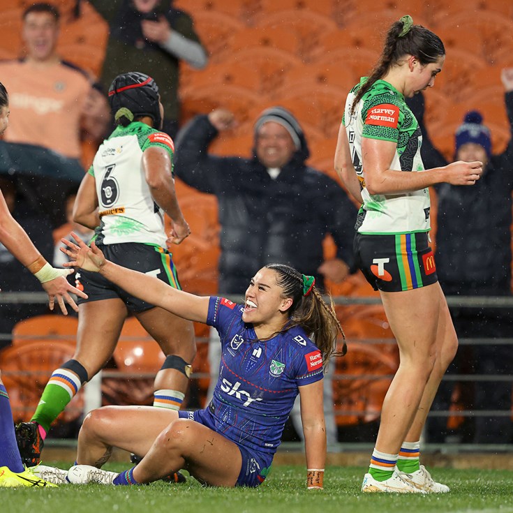 Takimoana's treble: Turua-Quedley's deft kick lays on second
