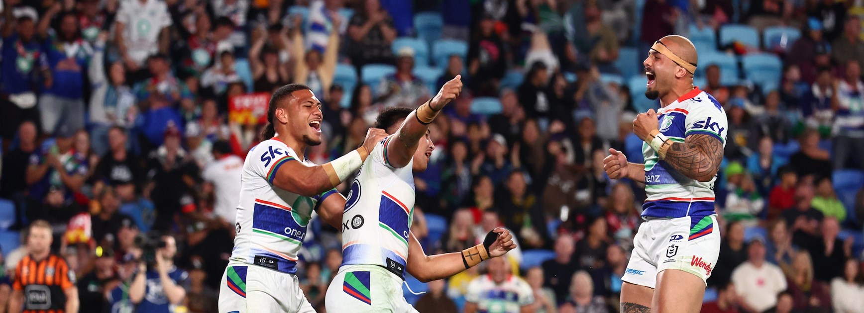 As it happened: Eels stun Roosters; DCE celebrates in style; Warriors topple Titans