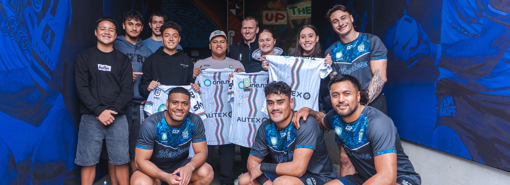 Students representing Warriors at Indigenous Youth Summit