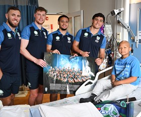 Warriors at Starship supporting 'Kick for a Cause'