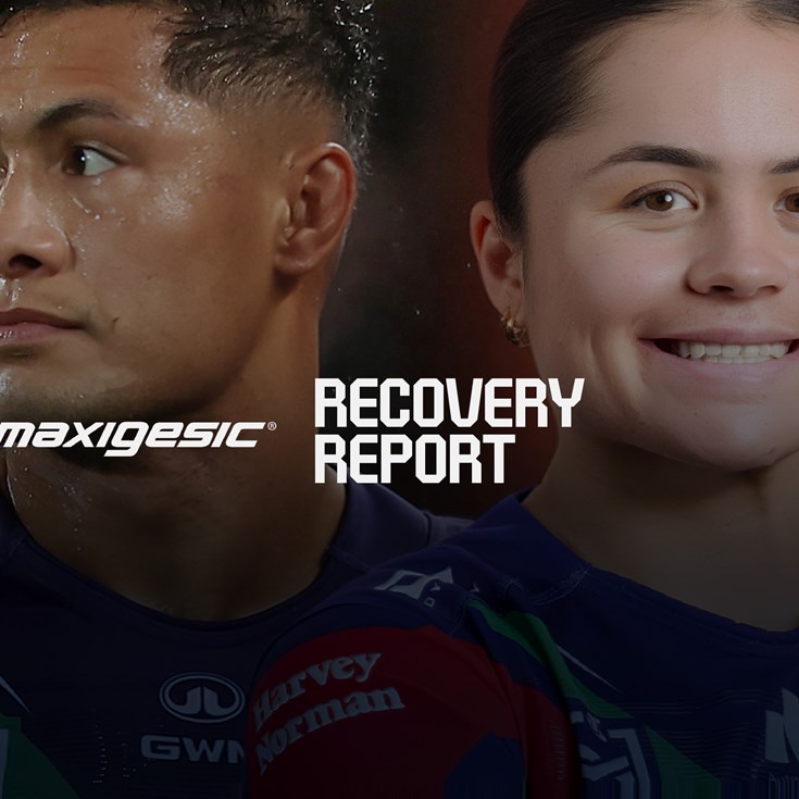 Maxigesic Recovery Report: NRL and NRLW squads