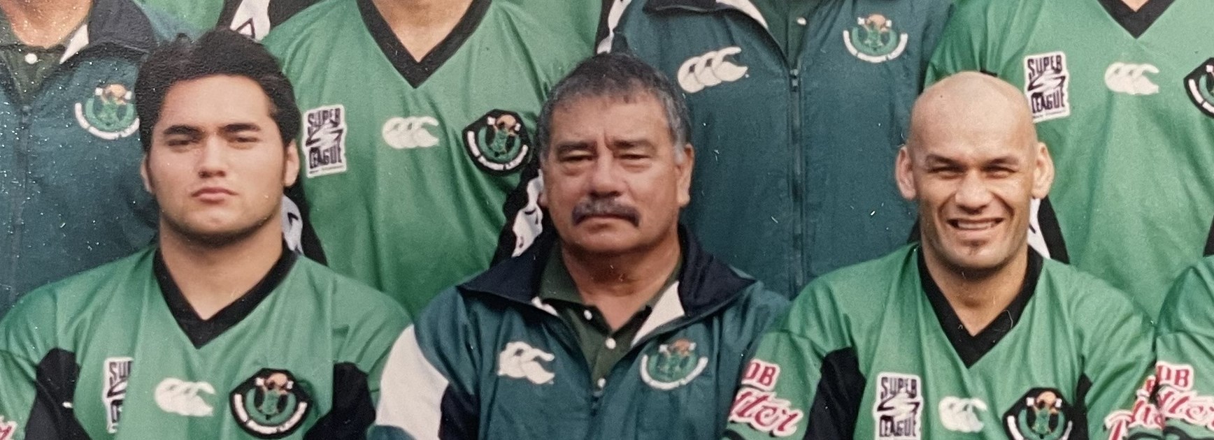 Pausing to pay tribute to successful former coach Cameron Bell