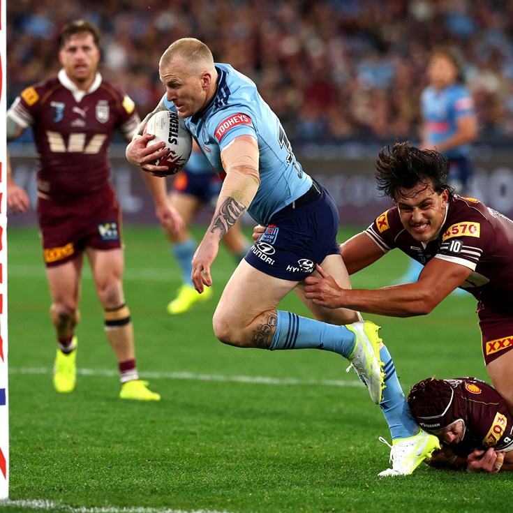 Barnett's first Origin try but winning streak comes to an end