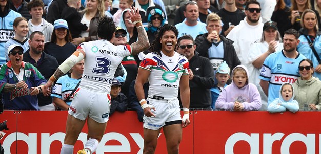 Watene-Zelezniak's hat-trick haul against Sharks