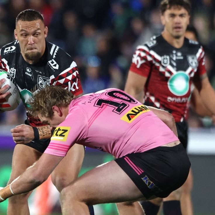 NRL Tackle of Week: Fisher-Harris hunts down Sorensen